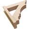 Ekena Millwork 6-in W x 24-in D x 24-in H Balboa Trad Rough Cedar Woodgrain TimberThane Outlooker, Primed Tan OUTUR060X24X24BOA04RCPR - alternate 6